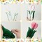 12 Pcs Spring Honeycomb Decoration, Tulip Decorations, Spring Decoration for Office, Garden Party, Table Centerpieces, Mother's Day Decoration, Spring Hanging Decorations